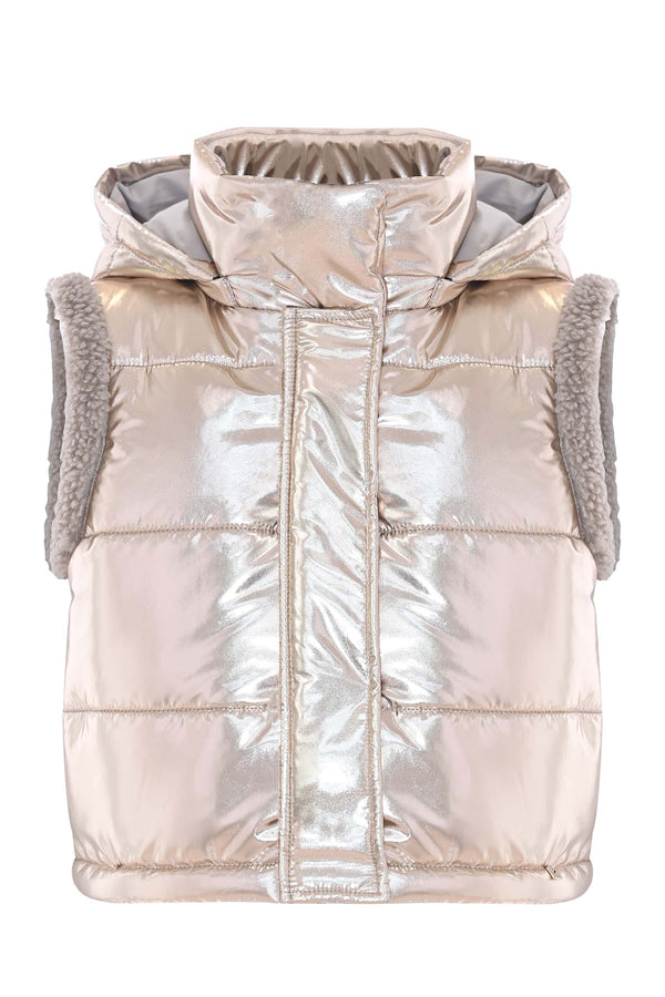 Metallic Padded Vest - Jacket CALVIN