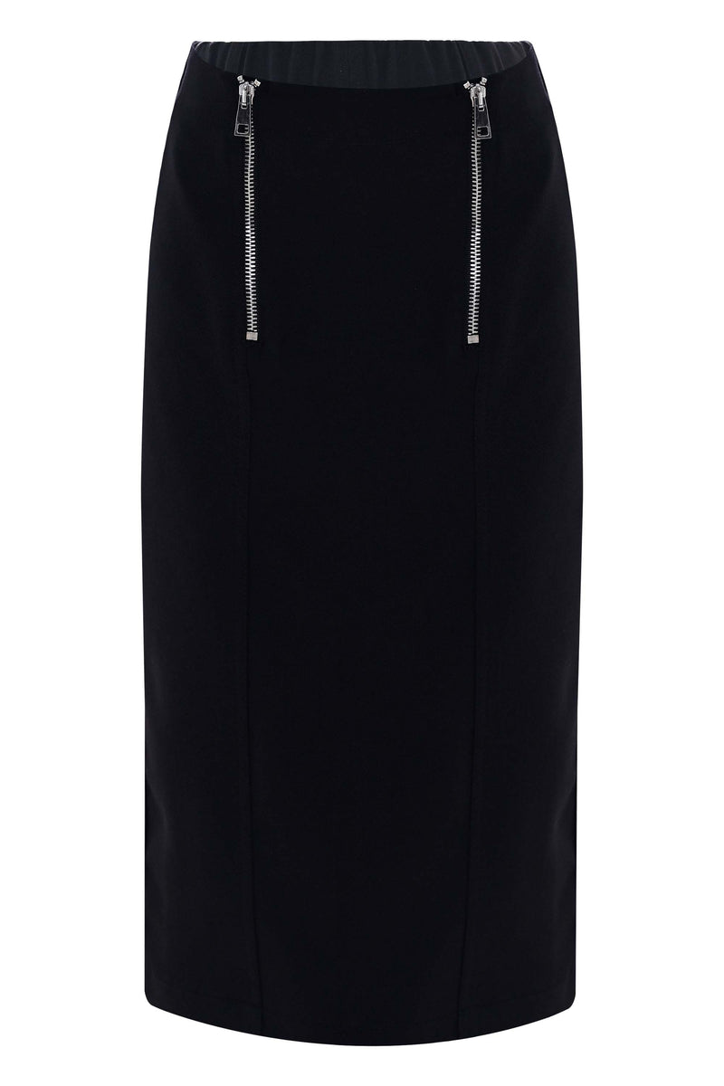 Midi skirt with zip - Skirt KARLYS