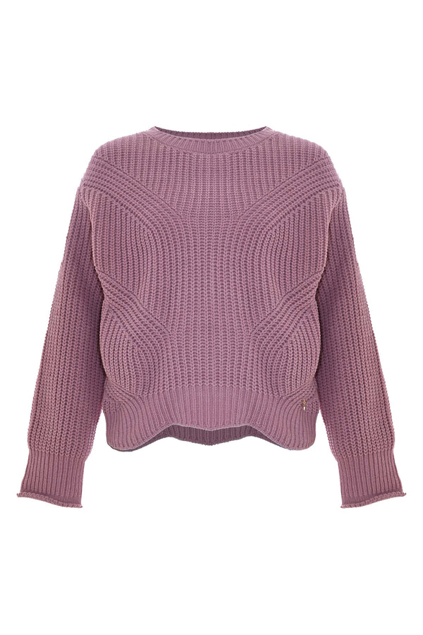 Woven sweater irregular bottom - Pull  PERAREL