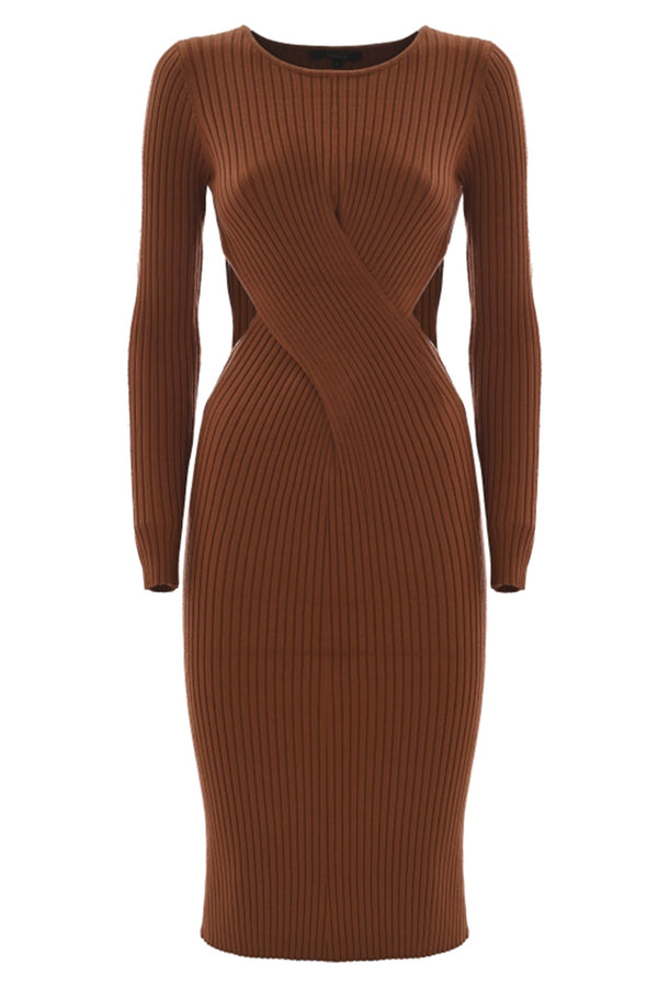 Dress in cable knit fabric - Dress In Sweater NICEA