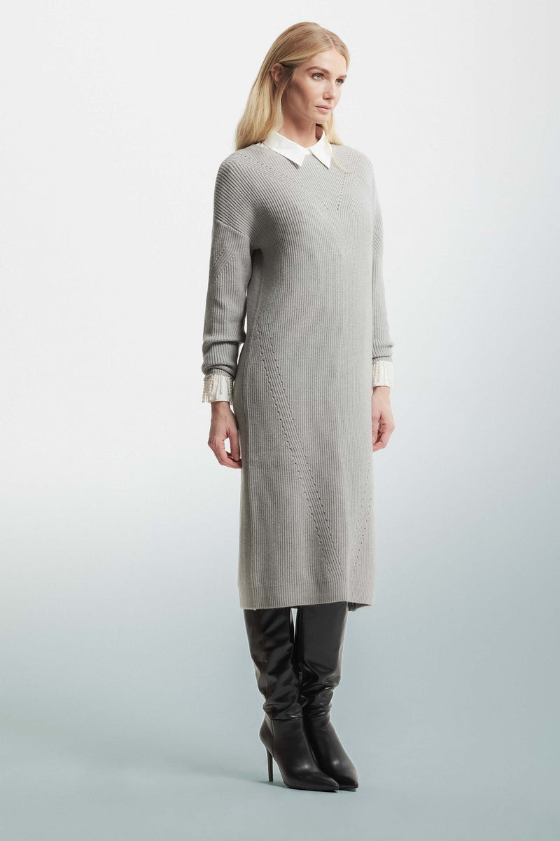 Knitted dress with openwork details - Dress In Sweater IONA