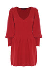 Knitted dress with a plunging neckline - Dress In Sweater JAKE