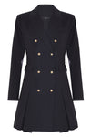 Double-breasted blazer dress with pleats - Dress PAPAS