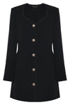 Blazer dress with metallic buttons - Dress VIRGINIE