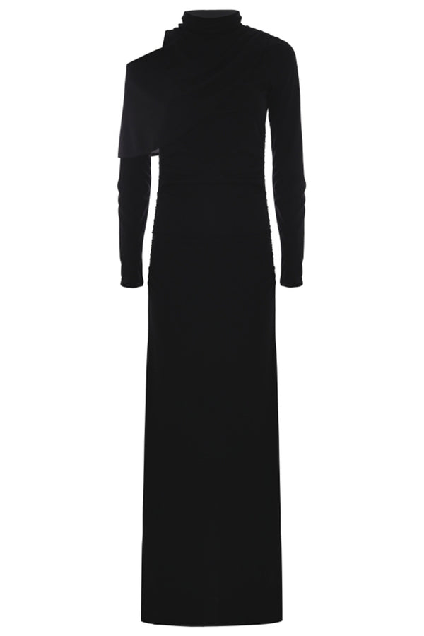 Robe longue avec détail asymétrique - Robe SHELLY