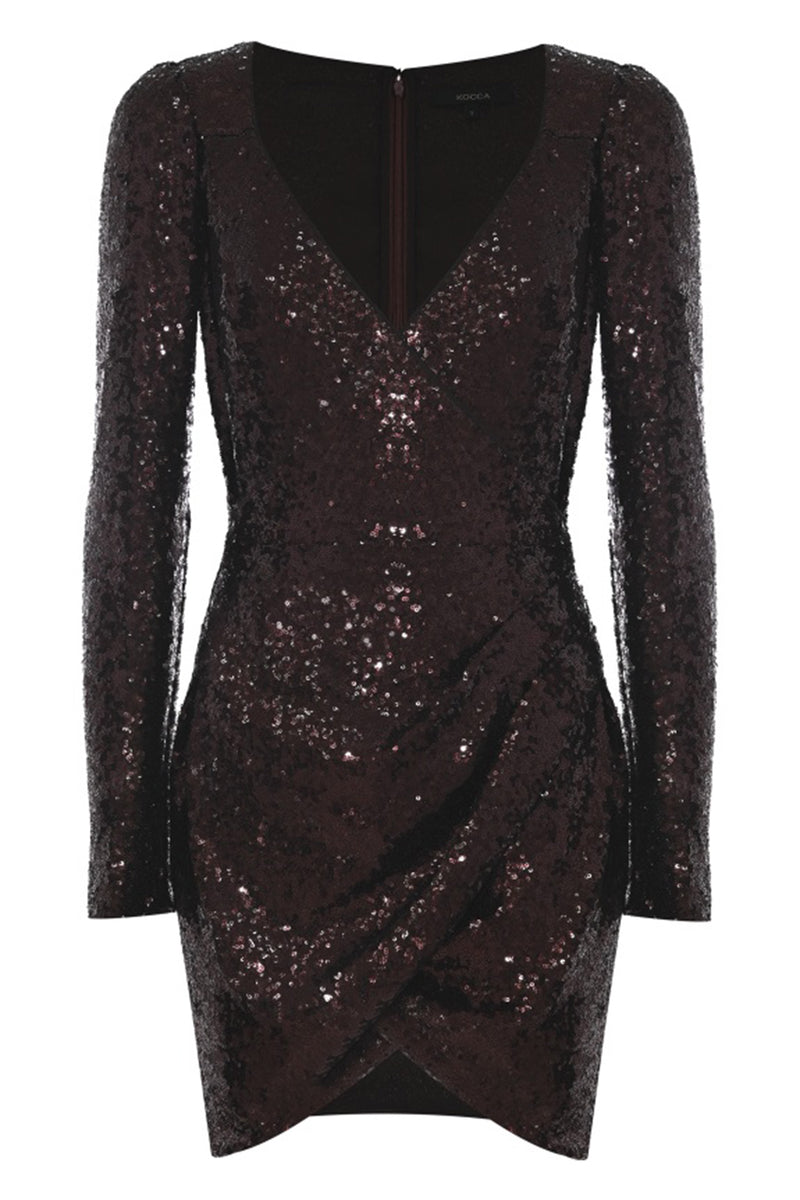 Robe courte à sequins avec drapé - Robe ESTELLA