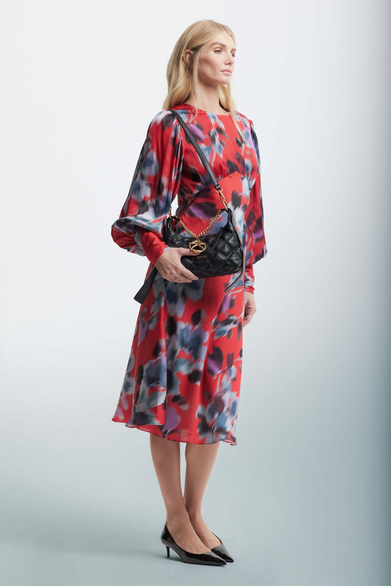 Floral patterned dress with long sleeves - Dress MELORY