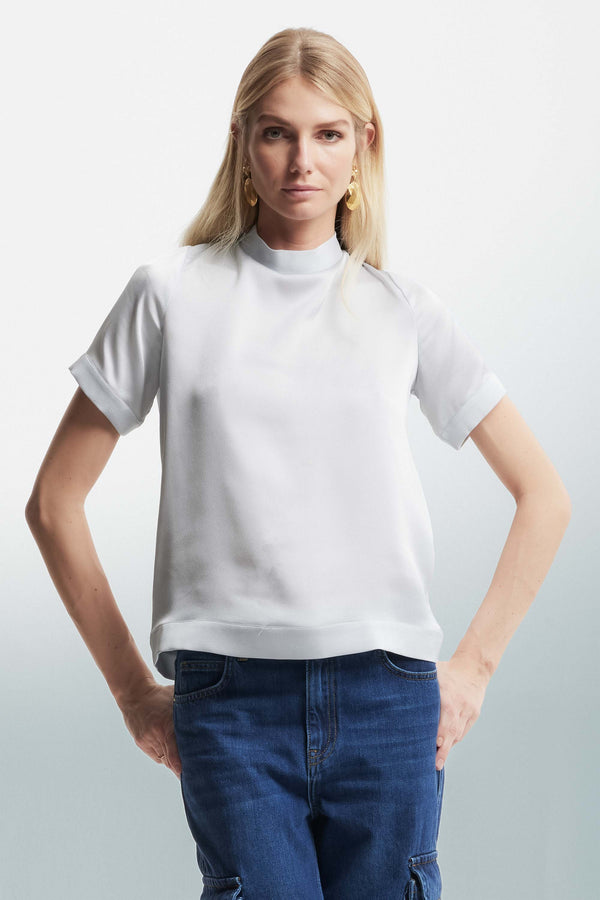 Blusa con collo a cratere - Blusa DEBORAH