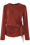 Blusa con drappeggio in vita - Blusa CLAIRE