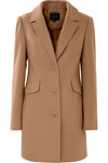 Women's coat with a lapel collar - Coat ANTEO