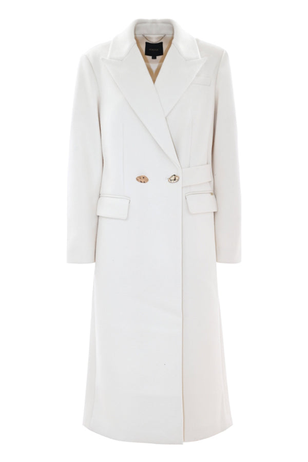 Long belted coat with jewelled buttons - Coat BRYAN