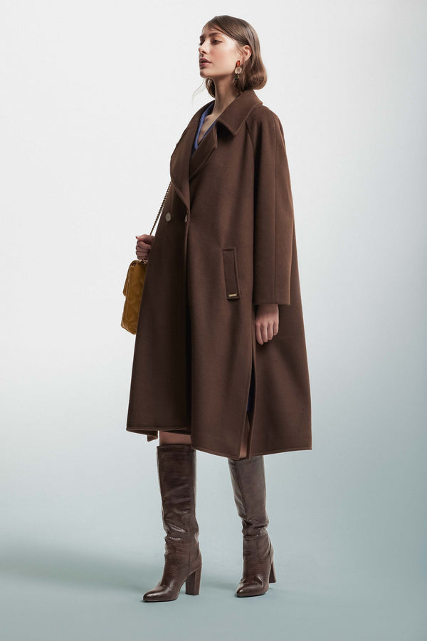 Double-breasted coat in an oversized cut - Coat LUCIE