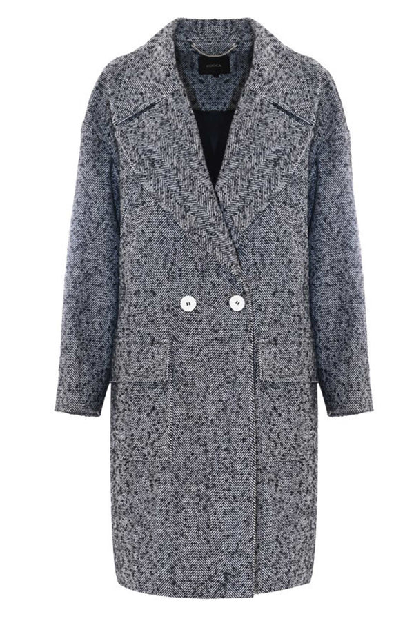 Cappotto spigato con collo a revers - Cappotto MALIKA