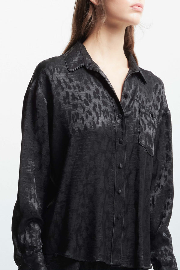 Chemise motif animalier ton sur ton - Chemise PAT