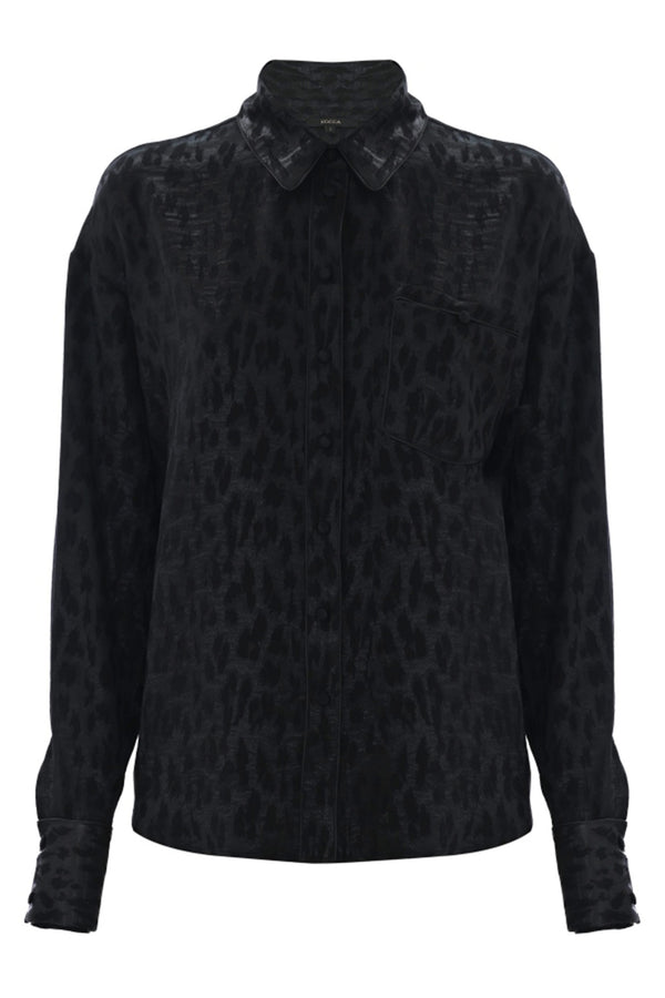 Camicia animalier tono su tono - Camicia PAT