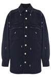 Denim shirt with contrasting embroidery - Shirt Denim Con Ricamo KIARA