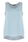 Minimalist round neck vest top - Canotta GAYSA