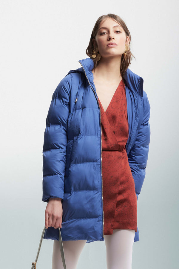 Oversized down jacket with a hood - Giubbotto JAPUARI