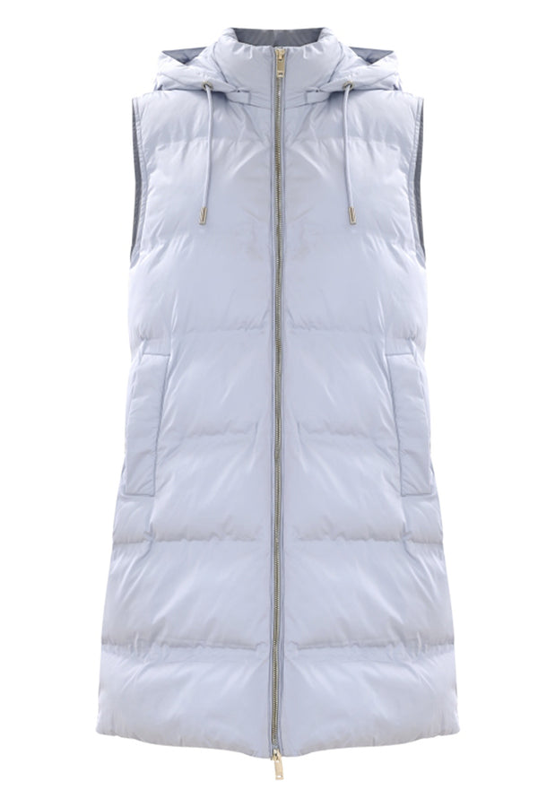 Down gilet with a hood - Giubbotto HAMAMORI