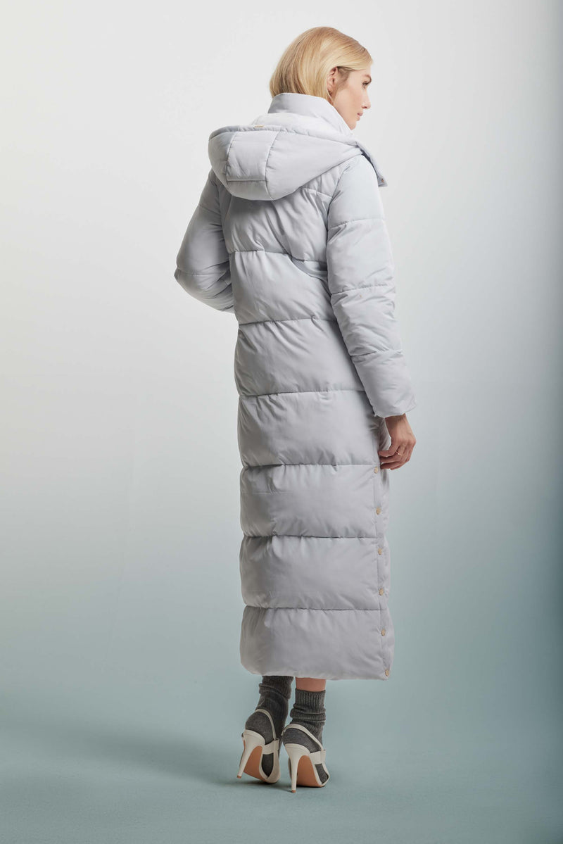 Long down jacket with a detachable hood - Giubbotto MORINA