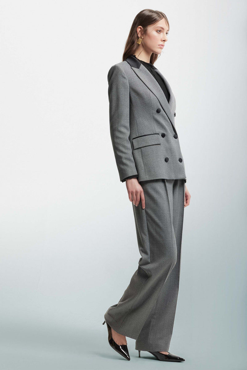 Elegant jacket with contrasting trim - Jacket MEINA