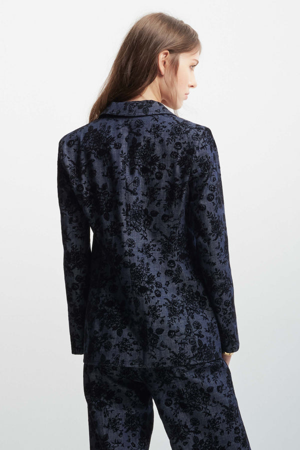 Jacket with a refined floral pattern - Jacket ROSELINE