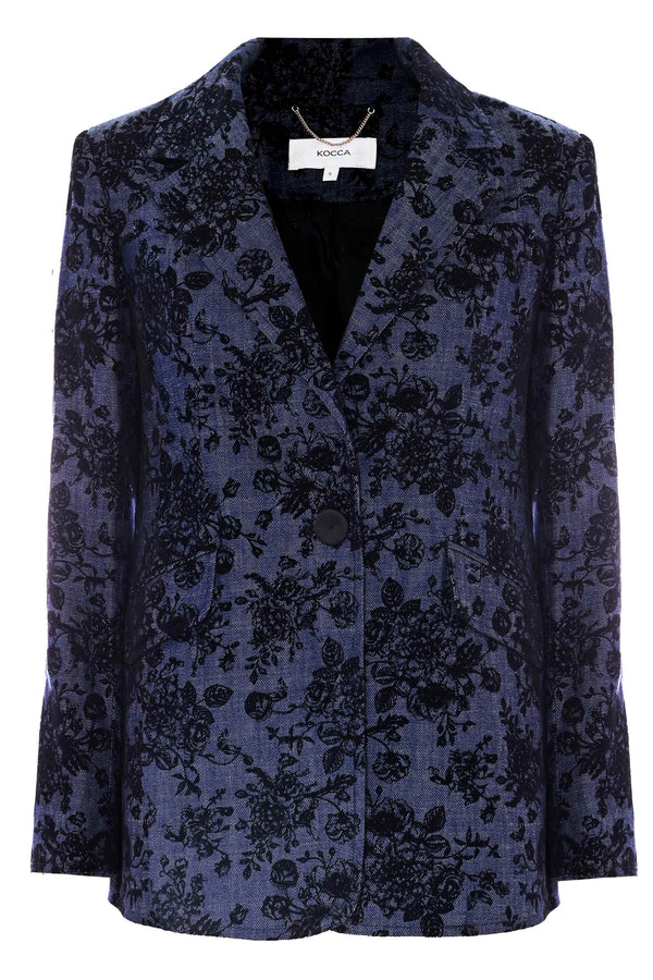 Jacket with a refined floral pattern - Jacket ROSELINE