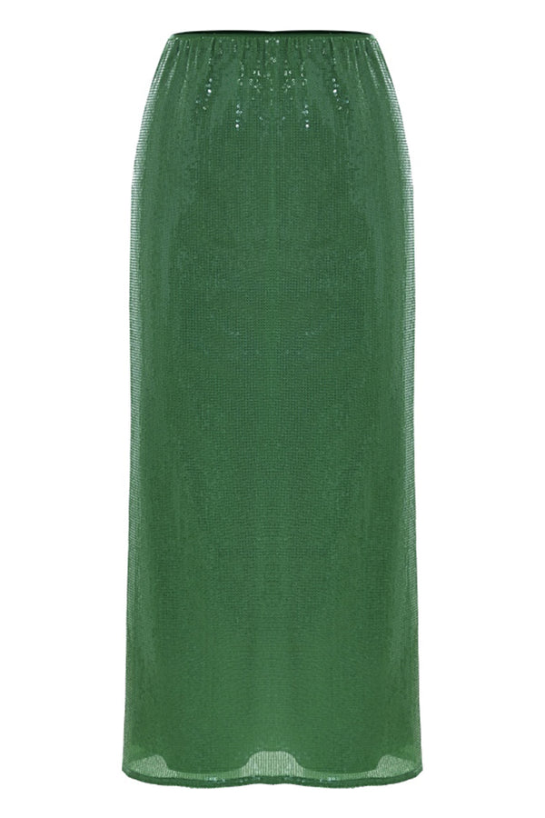 Long skirt with tone-on-tone sequins - Skirt ALI