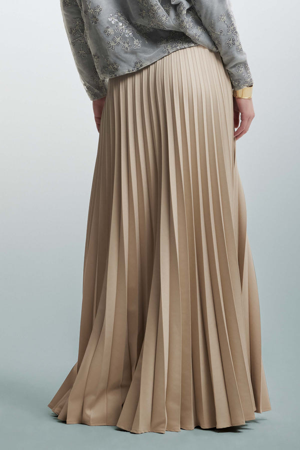 Elegant skirt in pleated fabric - Skirt BYONNE