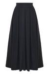 Elegant flared midi skirt with pleats - Skirt GRATIA