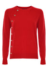 Long-sleeved jumper with buttons on the side - Sweater IDIS