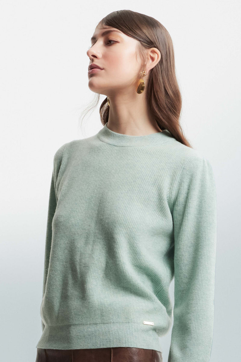 Soft jumper with bishop sleeves - Sweater RENA