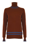 Polo neck jumper with contrasting details - Sweater IGNAZ