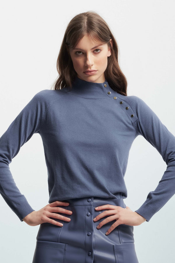 Jumper embellished with button details - Sweater INDIL