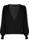 Knitted cardigan with contrasting trim - Sweater VALRION