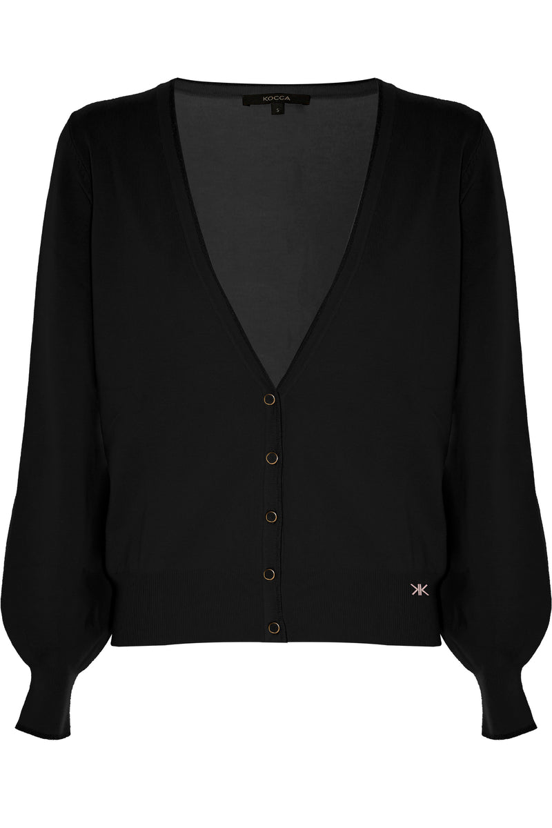 Maglia stile cardigan con bordature a contrasto - Maglia VALRION