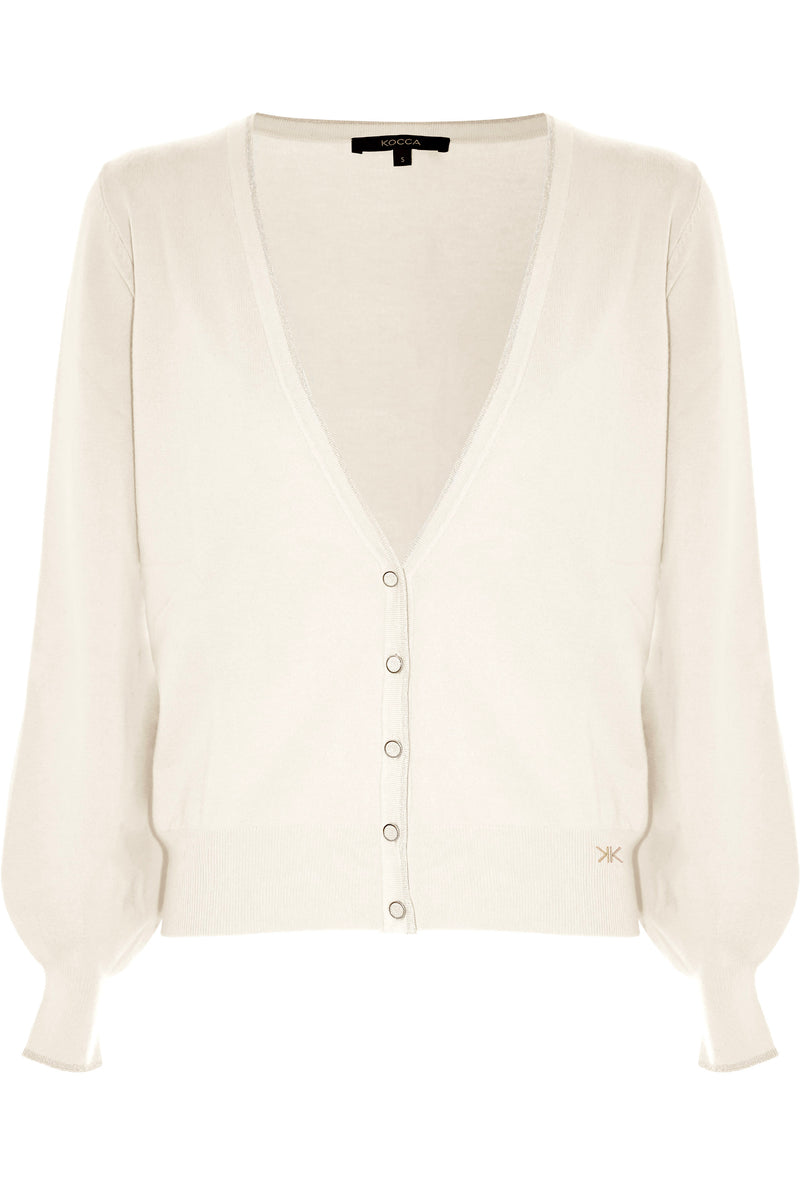 Maglia stile cardigan con bordature a contrasto - Maglia VALRION