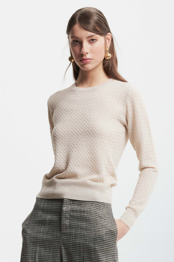 V-neck jumper with long sleeves - Sweater WITTY