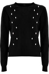 Cable knit jumper with rhinestones - Sweater REGIS