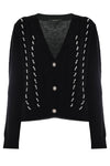 Embellished cardigan with elegant jewelled buttons - Sweater THESY