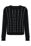 Jumper embellished with beaded appliqués - Sweater TILLA