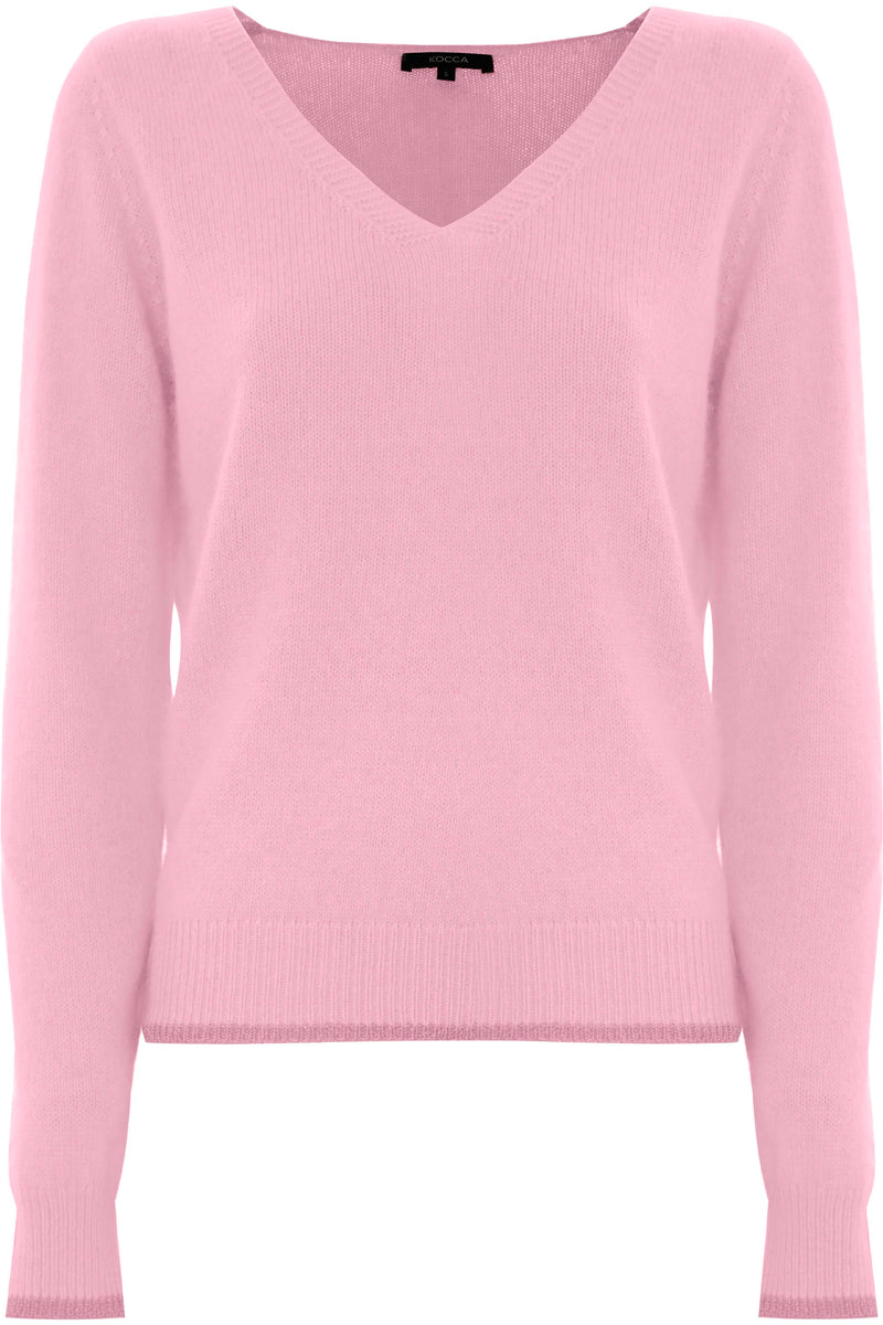 Beautiful jumper with a V-neckline - Sweater BLAKY