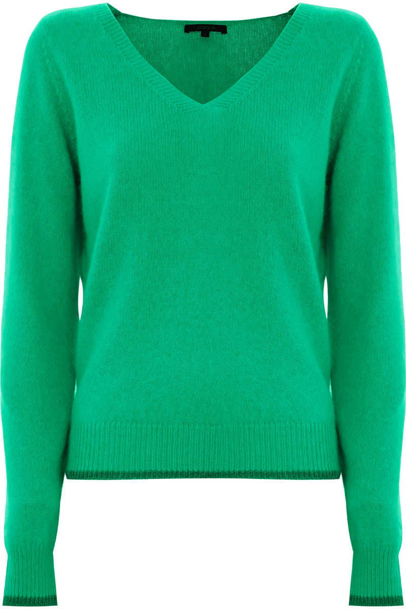 Beautiful jumper with a V-neckline - Sweater BLAKY