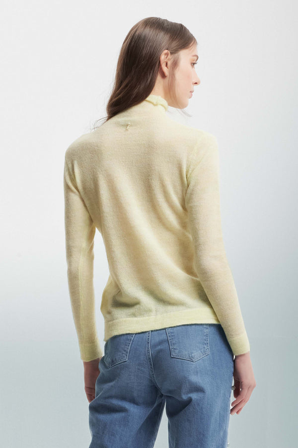 Ribbed mock polo neck jumper - Sweater BLENNY