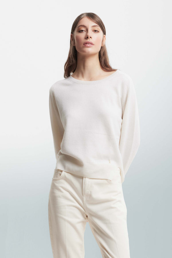 Minimalist jumper with long sleeves - Sweater CALLYTH