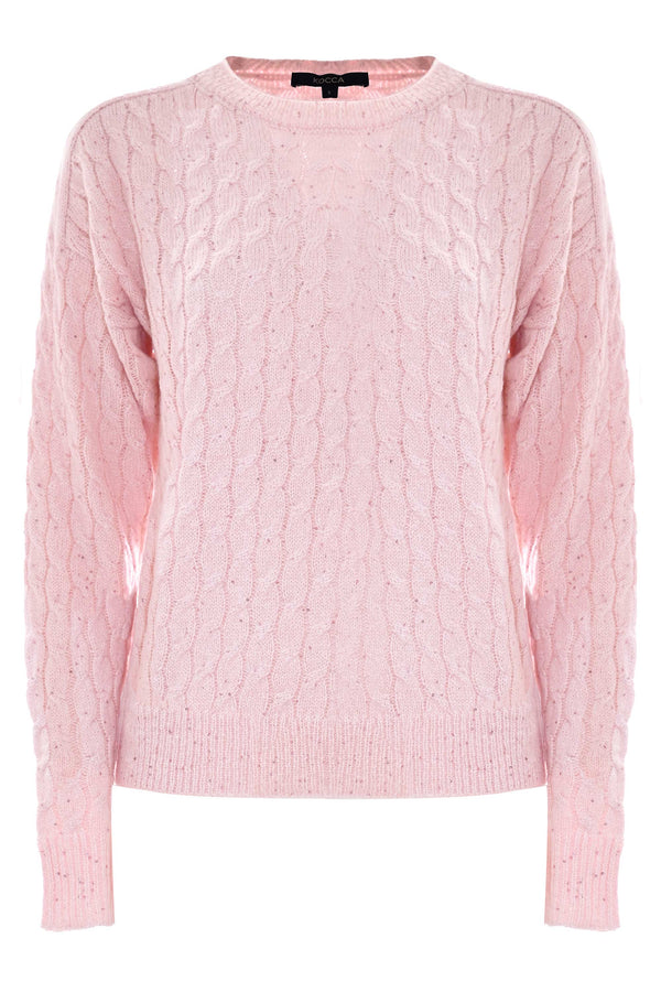 Women's charming cable knit jumper - Sweater SPLENDIDA