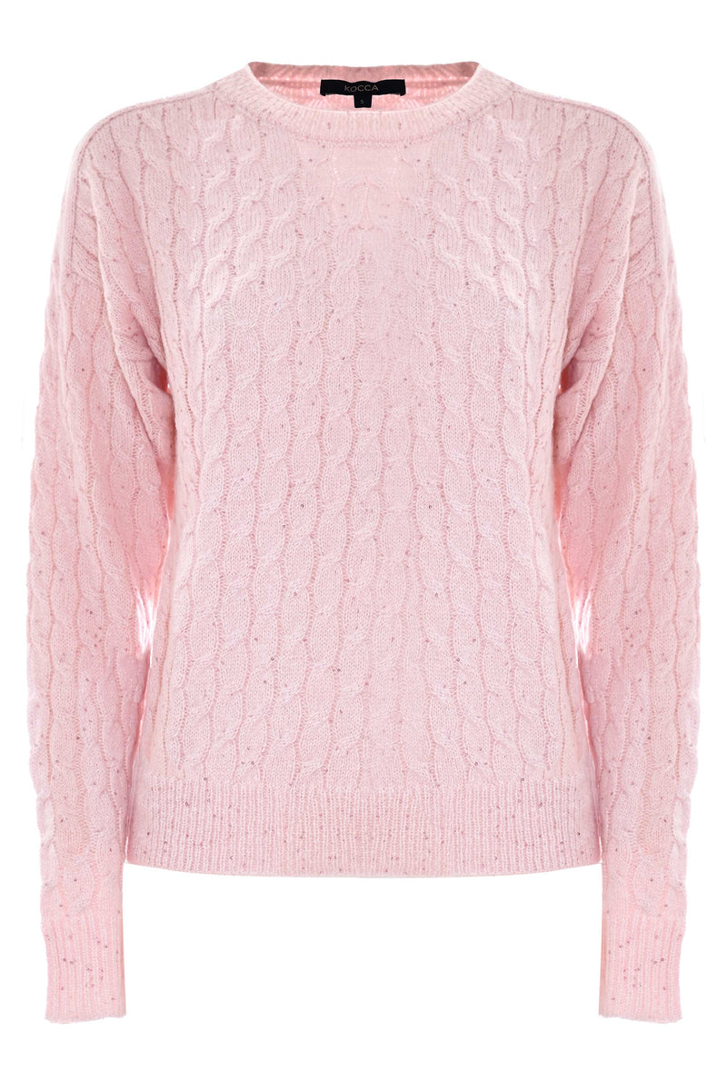 Women's charming cable knit jumper - Sweater SPLENDIDA