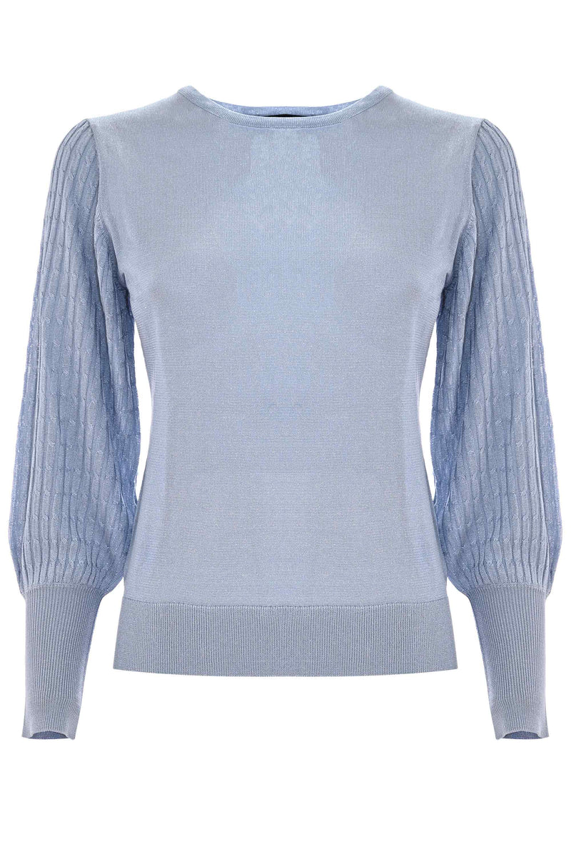 Shirt with bishop sleeves and long cuffs - Sweater JANA