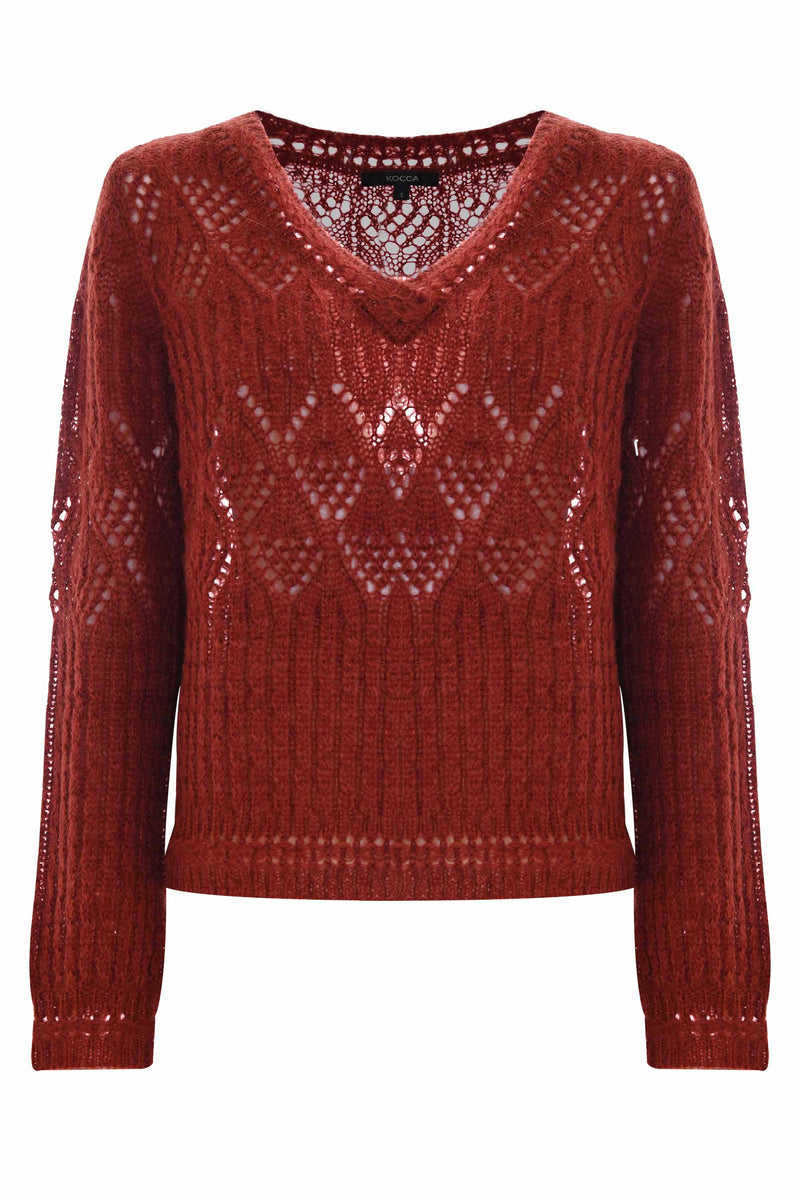 Soft jumper in an openwork knit - Sweater PRIMAVERA