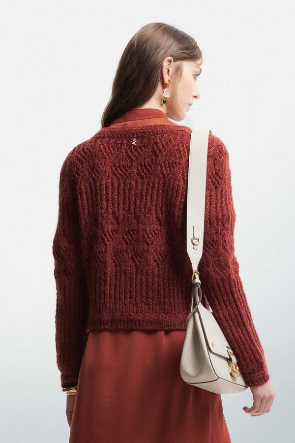 Cardigan en maille ajourée - Pull QUINTA